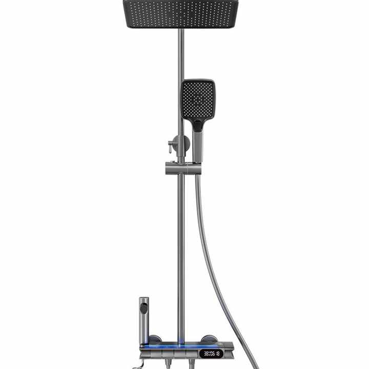 Akıllı Duş Paneli – LED Işıklı, Termostatik, Dijital Göstergeli Ultra Lüks Sistem