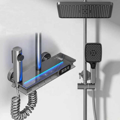 Akıllı Duş Paneli – LED Işıklı, Termostatik, Dijital Göstergeli Ultra Lüks Sistem