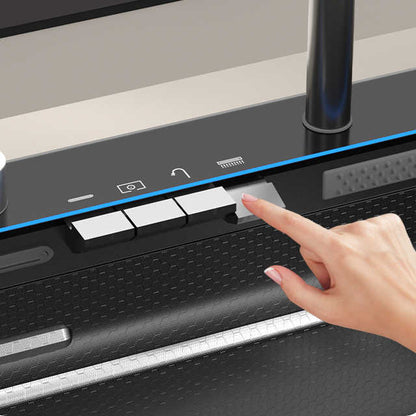 Akıllı Dijital Çok Fonksiyonlu Mutfak Evyesi – LED Ekranlı, Otomatik Su Akışı ve Filtre Sistemli Set