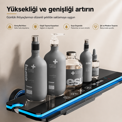 AKD Dijital Piyano Duş Seti – Termostatik LED Göstergeli Yağmur Duş Sistemi