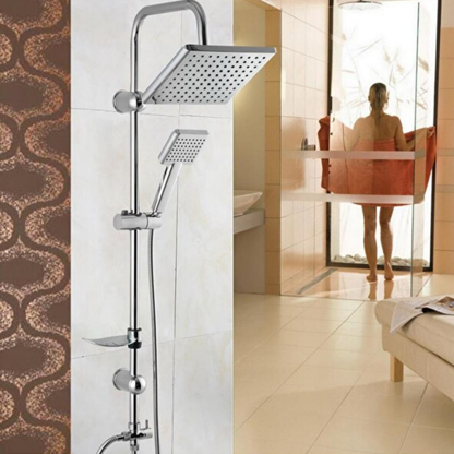 Robot Kare Duş Seti | Modern Krom Dizayn