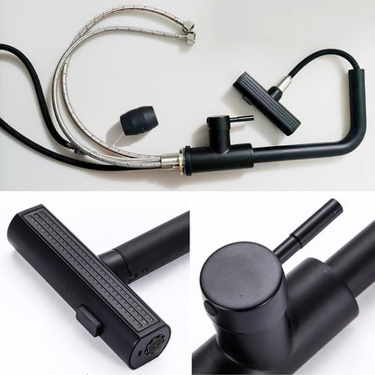 360° Döner Siyah Akrobatik Mutfak Bataryası | Modern & Kolay Montaj